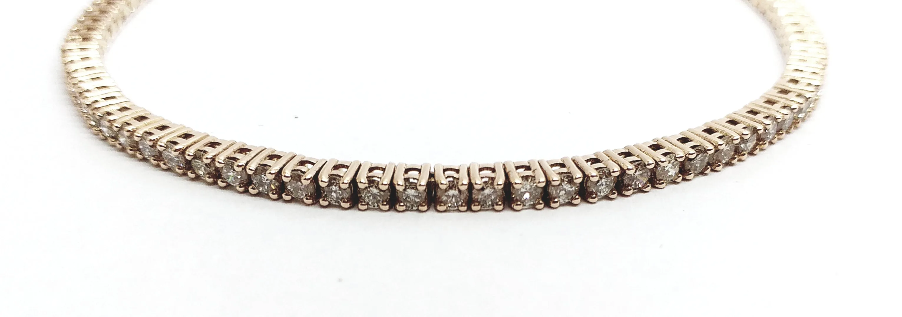 Diamond Tennis Bracelet in 14k Rose Gold (2.91 ct.tw.)AD NO 2110