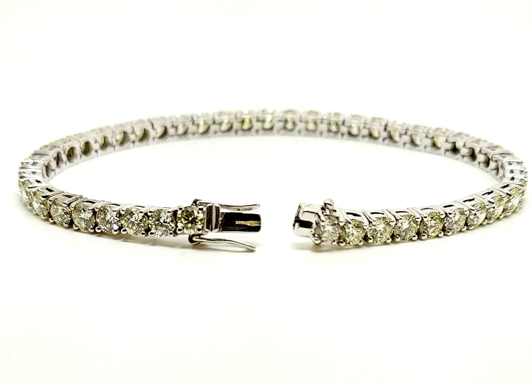 Diamond Tennis Bracelet in 14k White Gold Ad No. 0997