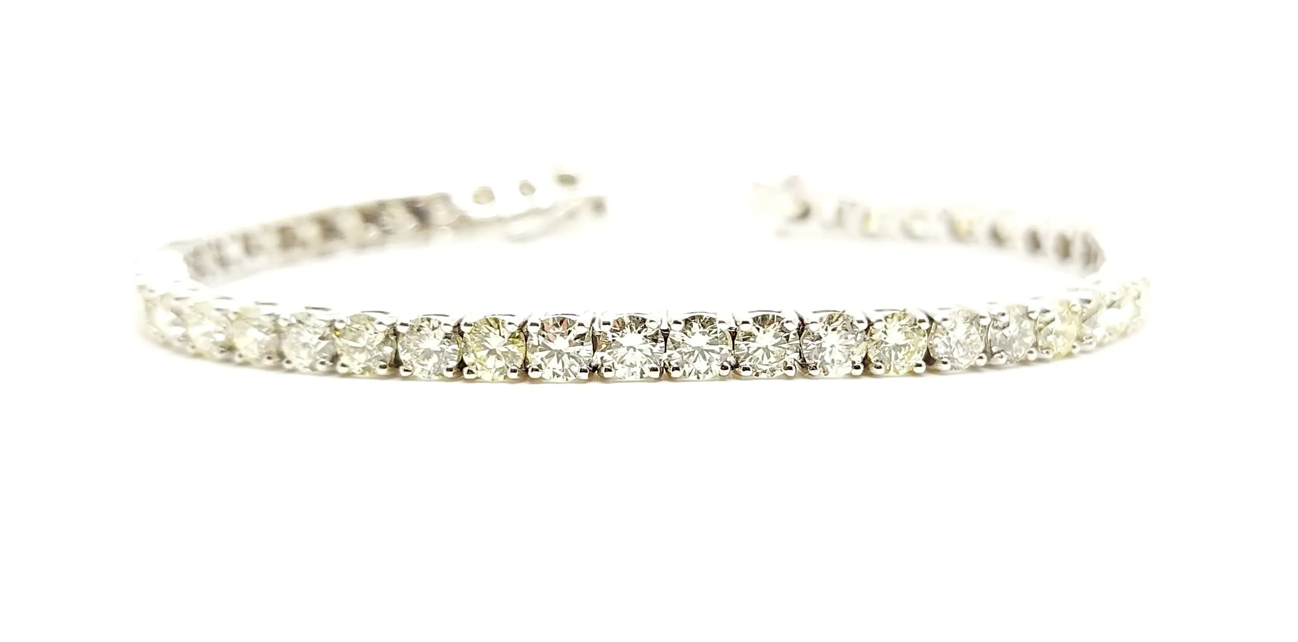 Diamond Tennis Bracelet in 14k White Gold Ad No. 0997