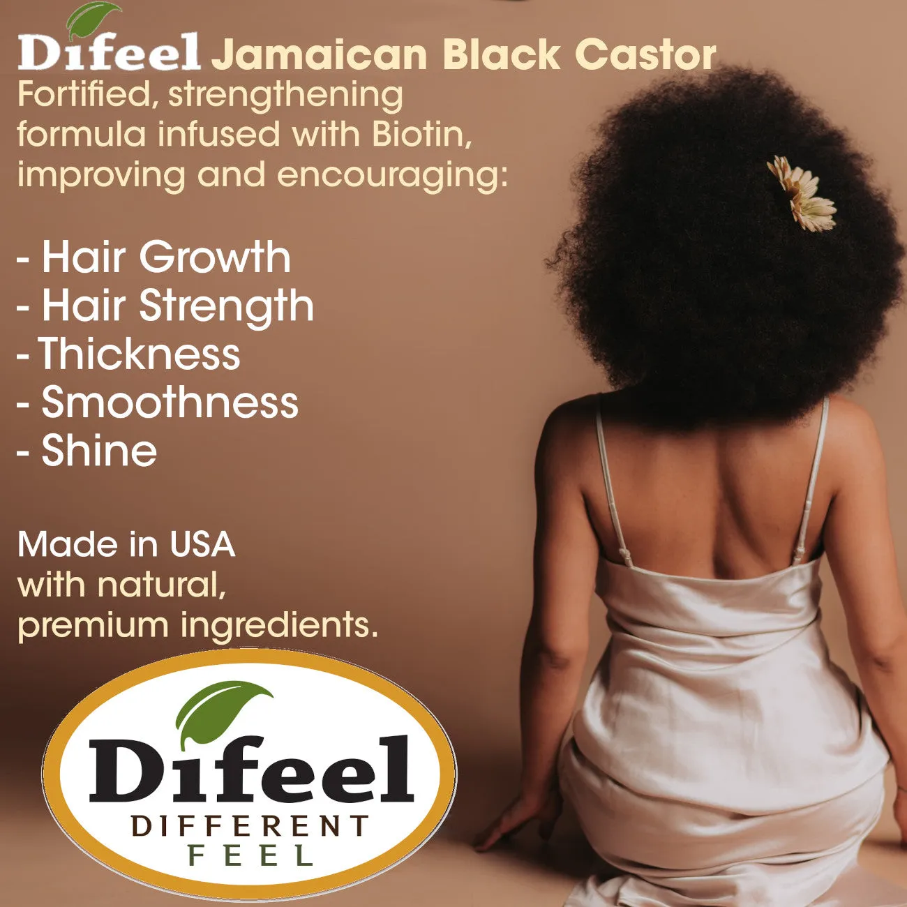 Difeel Jamaican Black Castor Leave-in Conditioning Spray 8 oz. - Large Bottle
