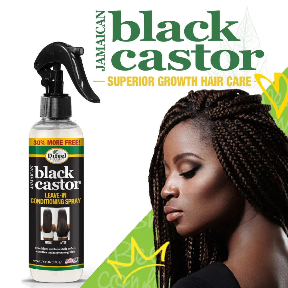 Difeel Jamaican Black Castor Leave-in Conditioning Spray 8 oz. - Large Bottle