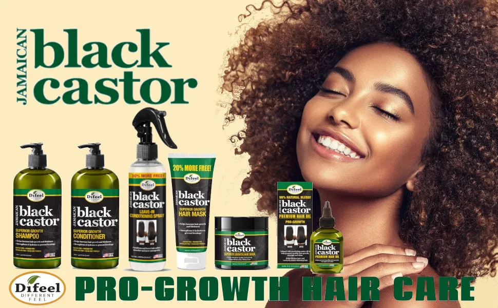 Difeel Jamaican Black Castor Leave-in Conditioning Spray 8 oz. - Large Bottle