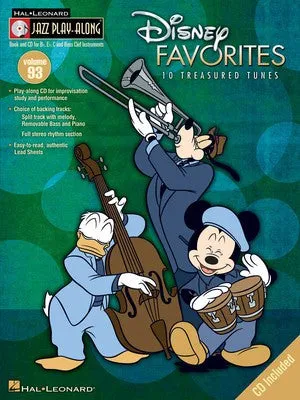 DISNEY FAVORITES JAZZ PLAY ALONG V93 BK/CD