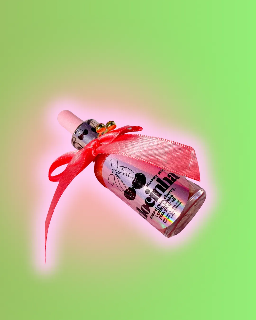 Docinha Cherry Rose Vanilla Pink Glow Oil Illuminating Drops (face   body)