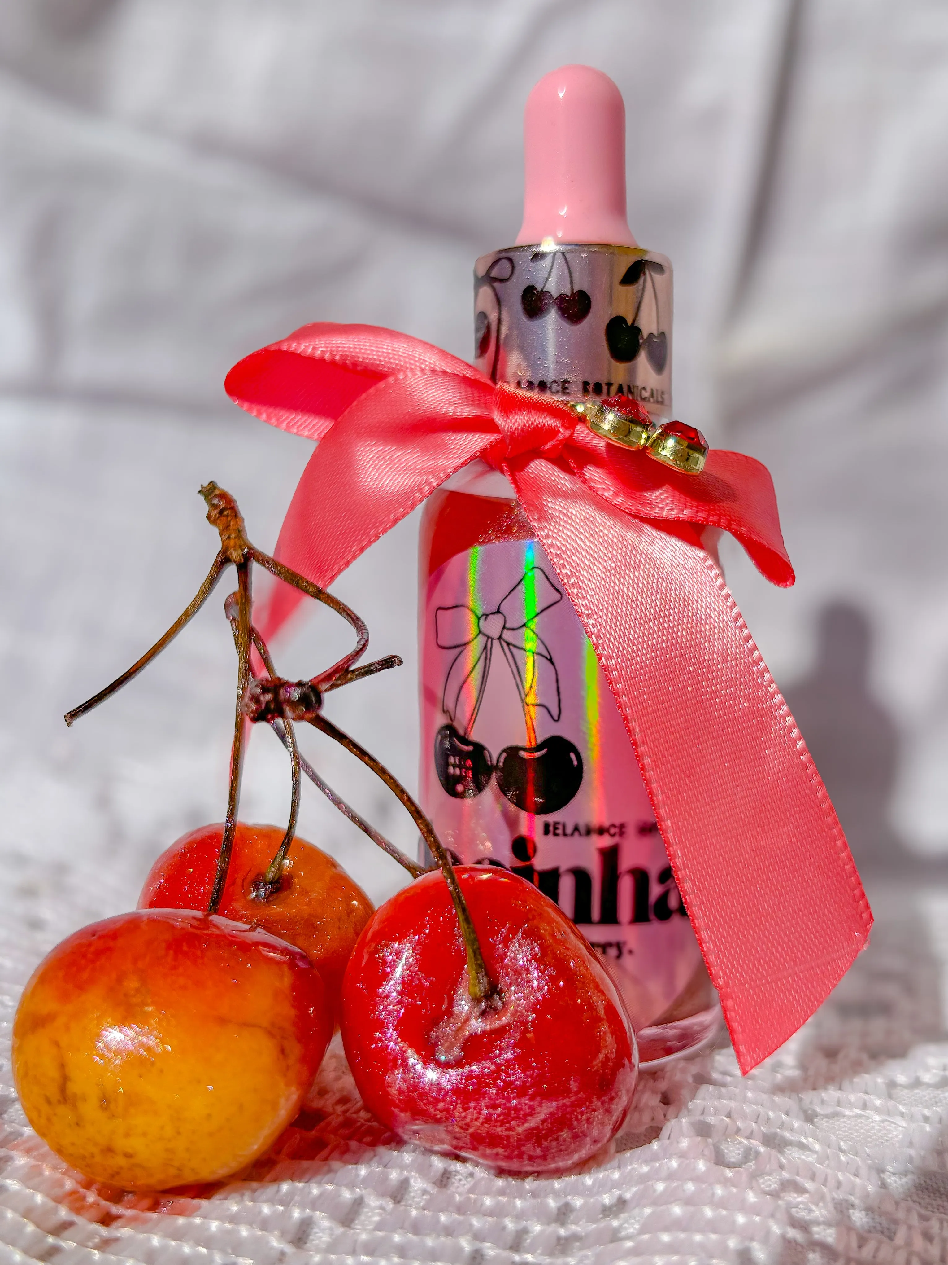 Docinha Cherry Rose Vanilla Pink Glow Oil Illuminating Drops (face   body)
