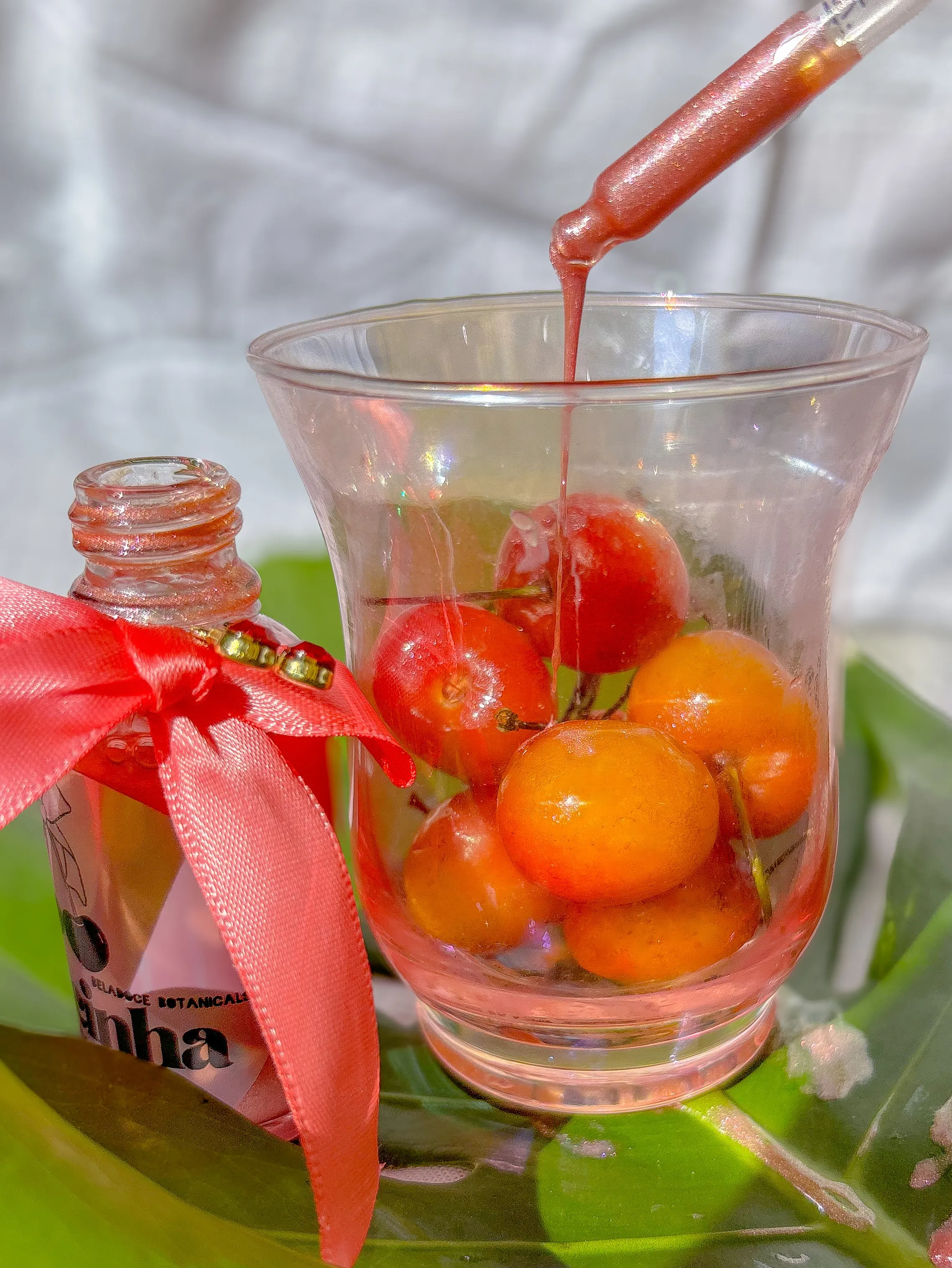 Docinha Cherry Rose Vanilla Pink Glow Oil Illuminating Drops (face   body)