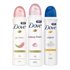 Dove Go Fresh Pomegranate, Beauty Finish, Original Pack of 3 Deodorant Sprays For Women