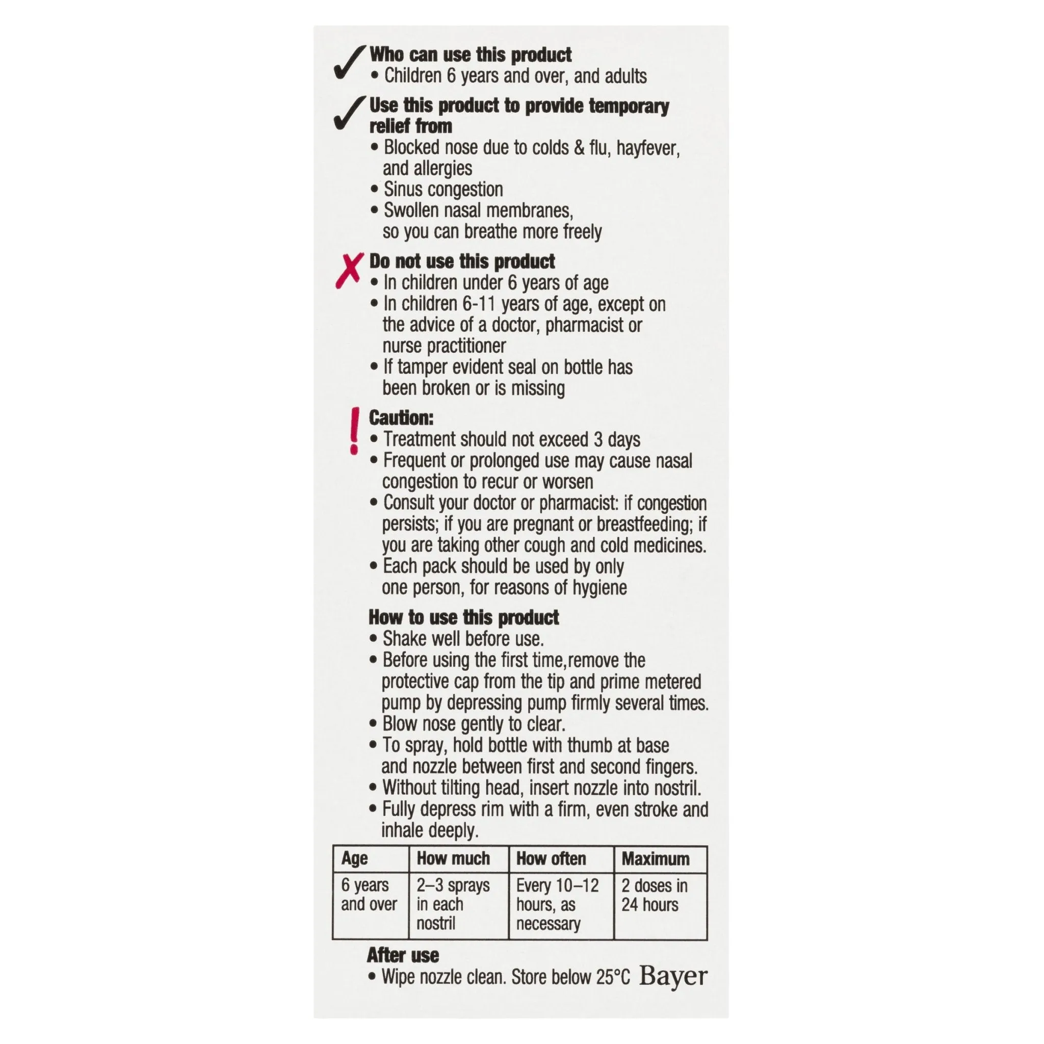 Drixine 12 Hour Relief No Drip Moisturising Nasal Spray 15mL