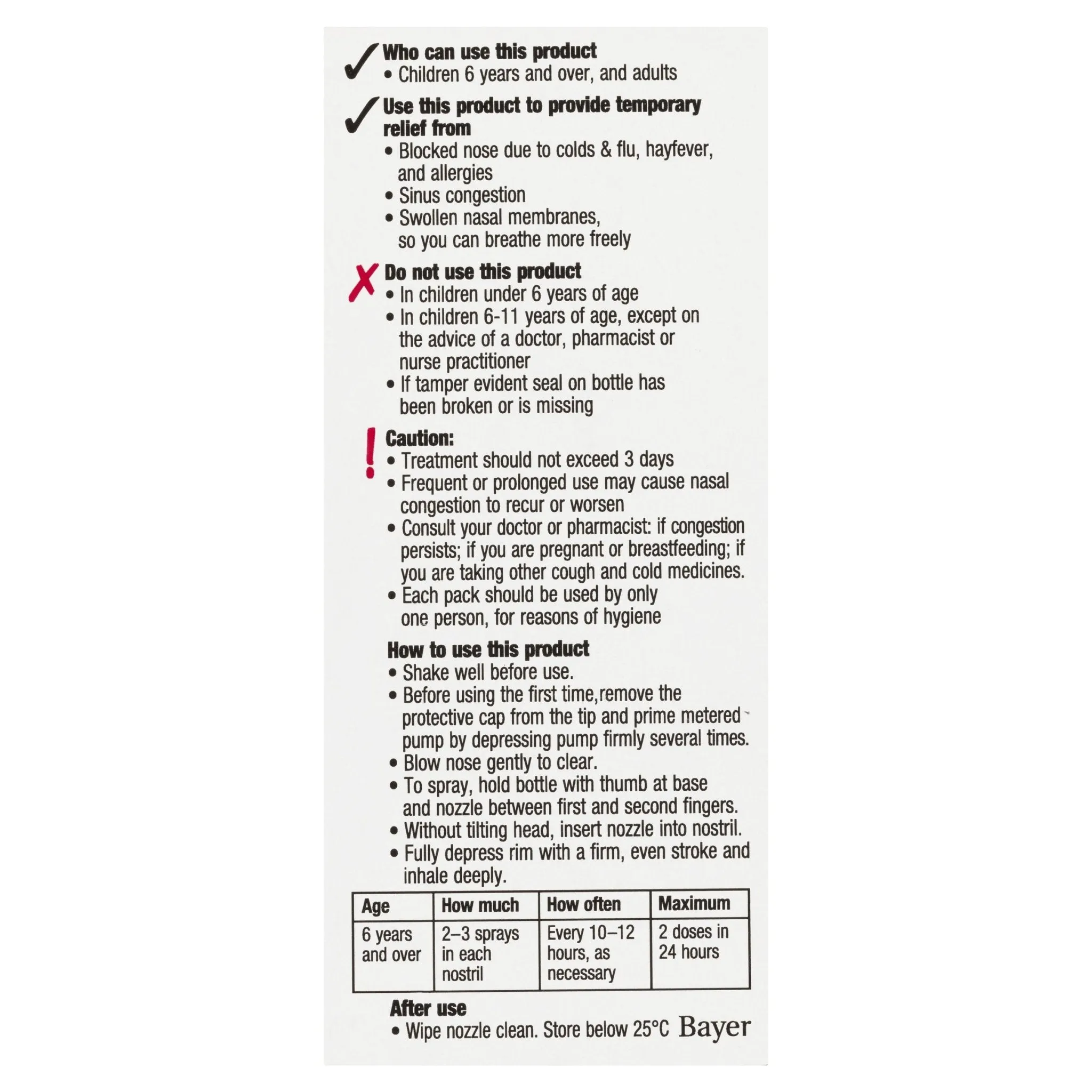 Drixine 12 Hour Relief No Drip Original Nasal Spray 15mL