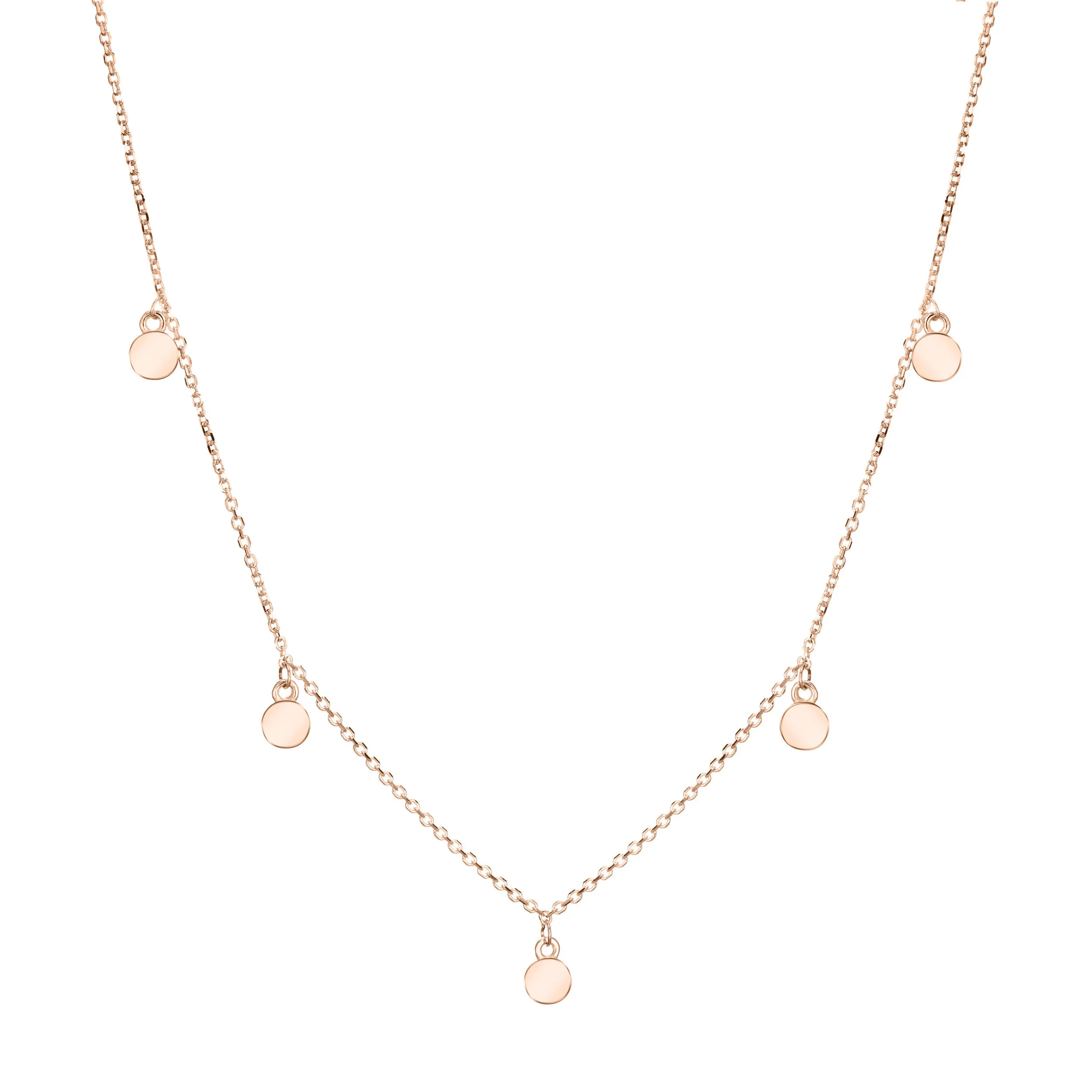 Drop Cremation Necklace in 14K Rose Gold