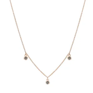 Drop Cremation Necklace in 14K Rose Gold