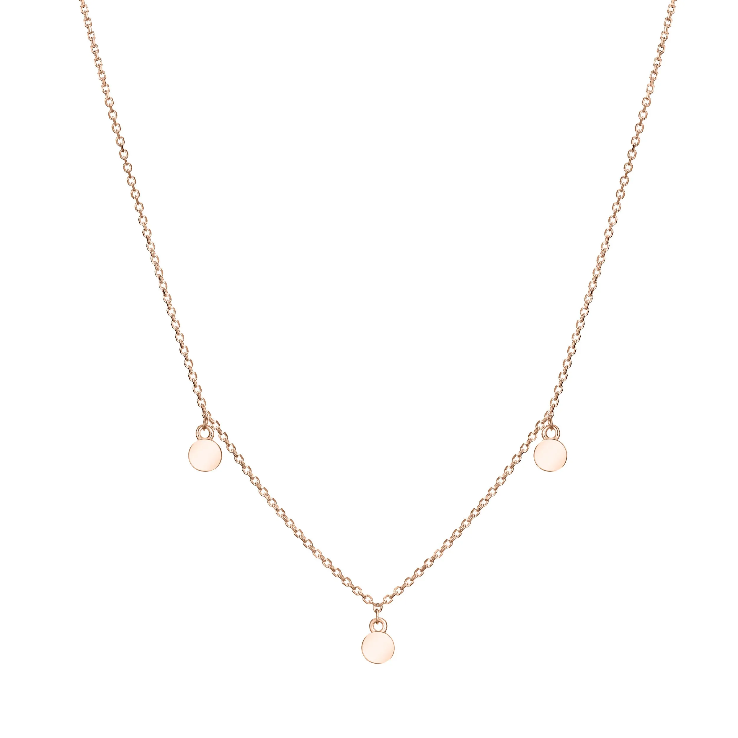 Drop Cremation Necklace in 14K Rose Gold