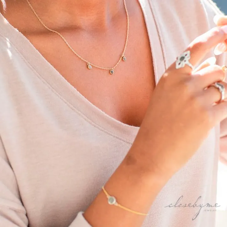 Drop Cremation Necklace in Sterling Silver
