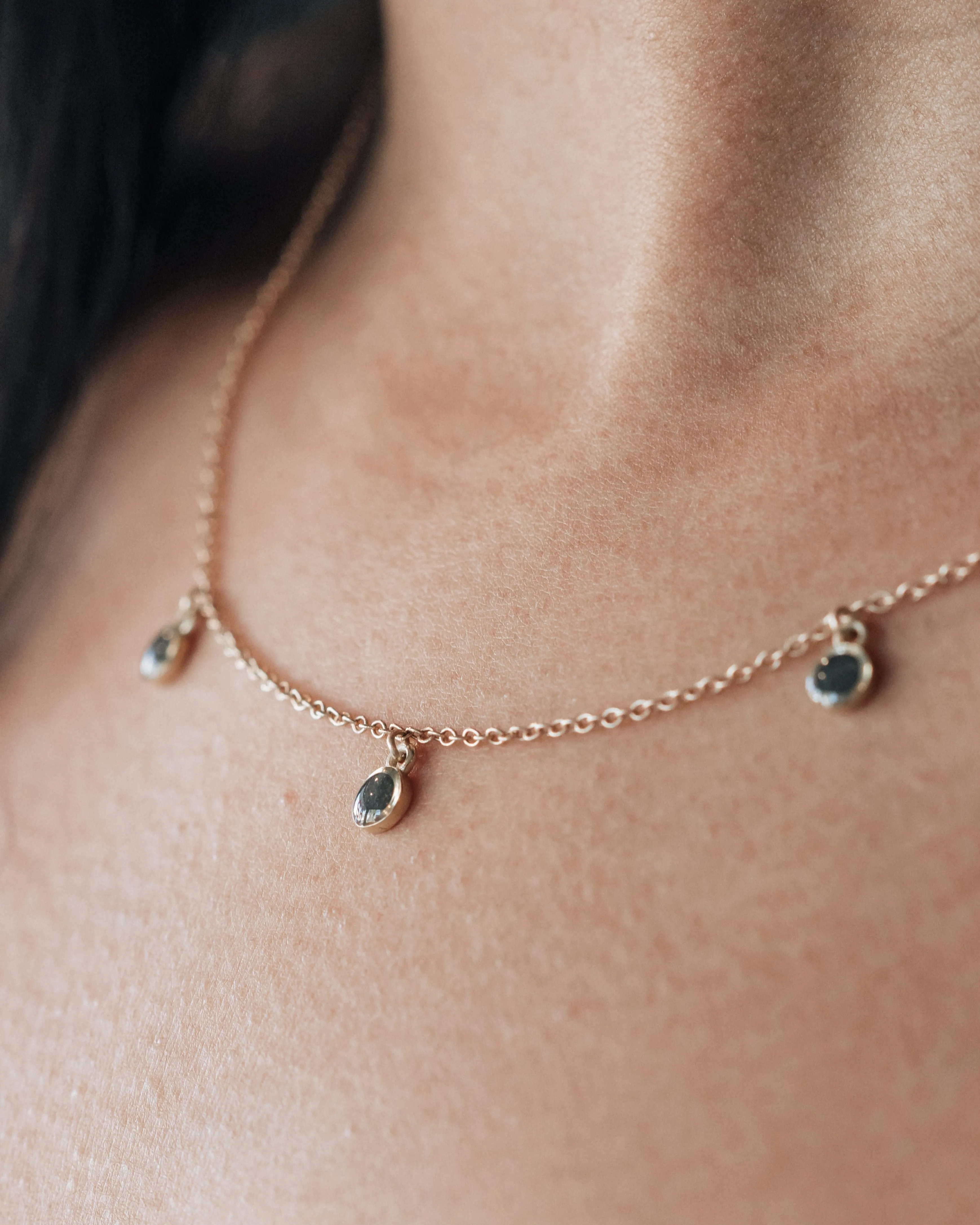 Drop Cremation Necklace in Sterling Silver
