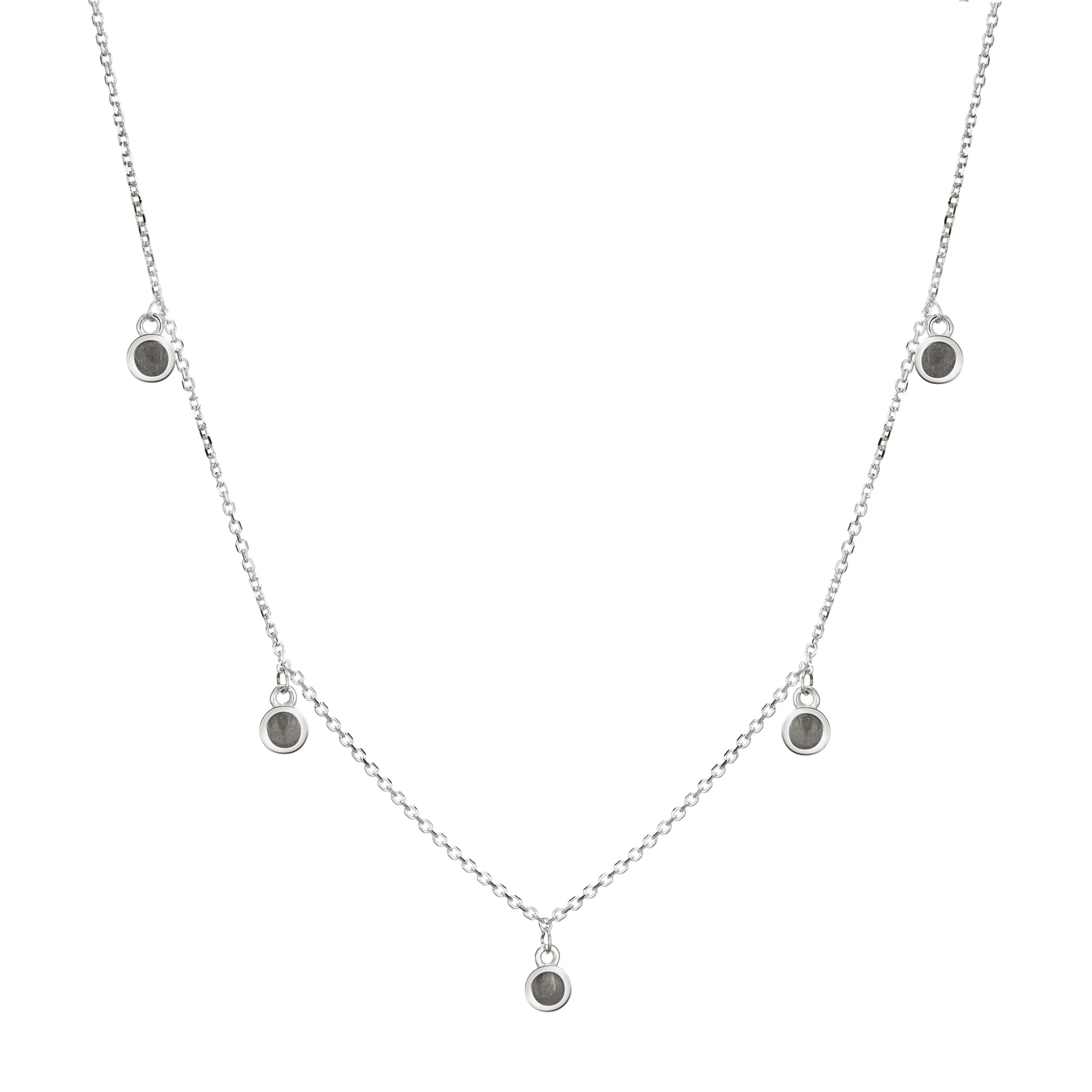 Drop Cremation Necklace in Sterling Silver