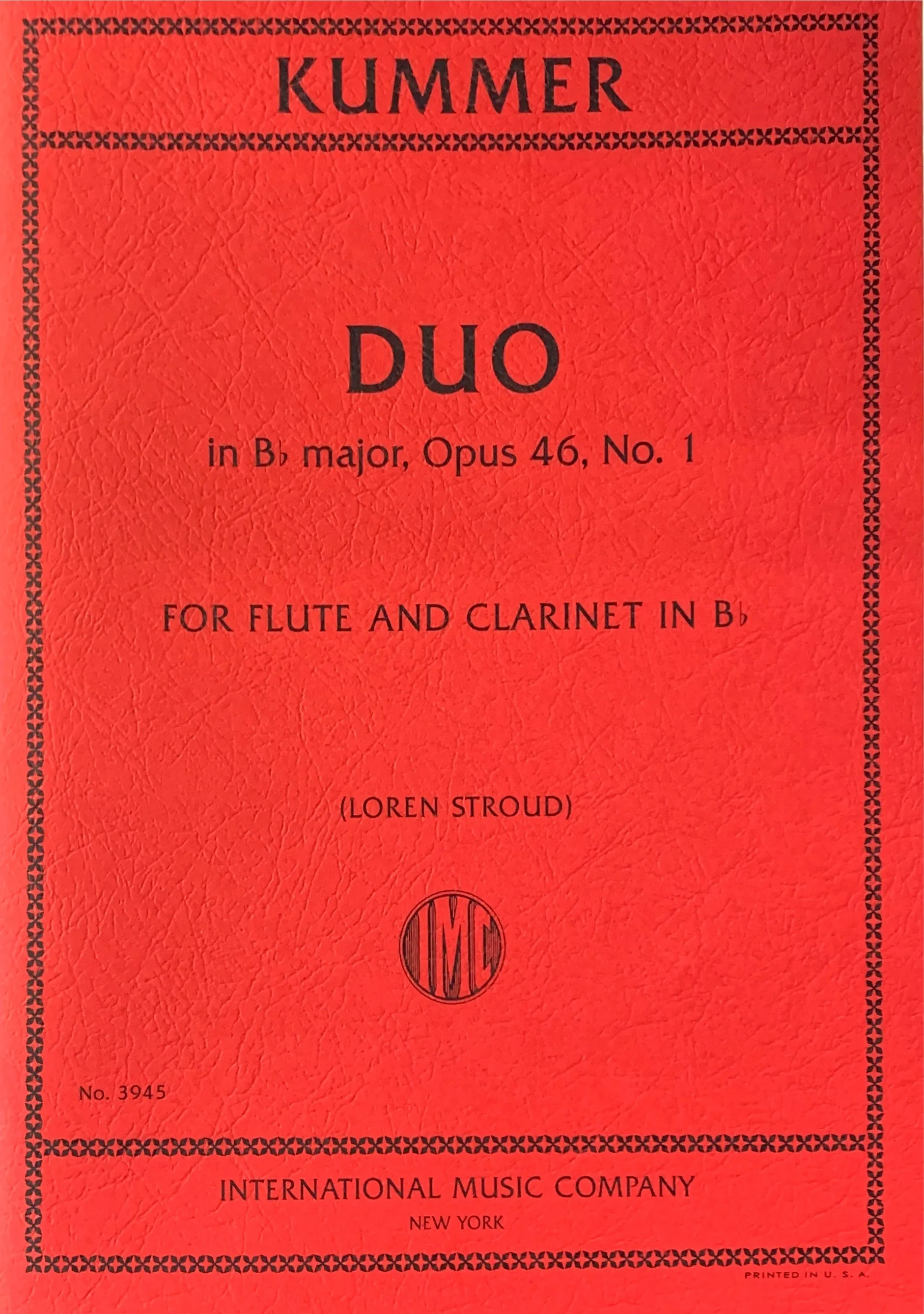 Duo in Bb Major Op. 46 No. 1 (Flute and Clarinet)