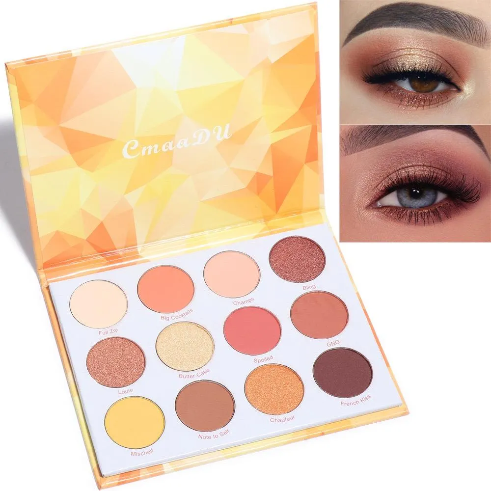 Earthy Golden 12 Colors Eyeshadow Palette