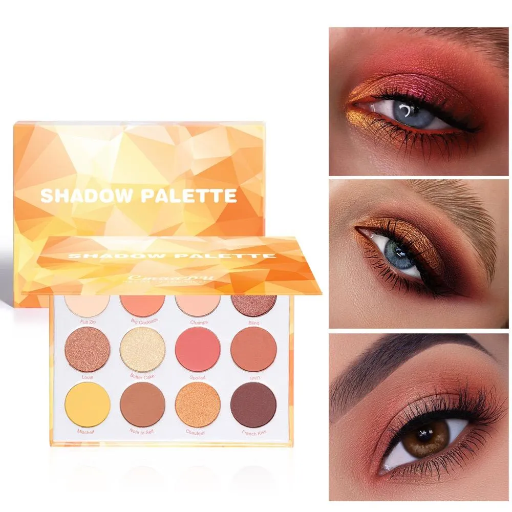 Earthy Golden 12 Colors Eyeshadow Palette