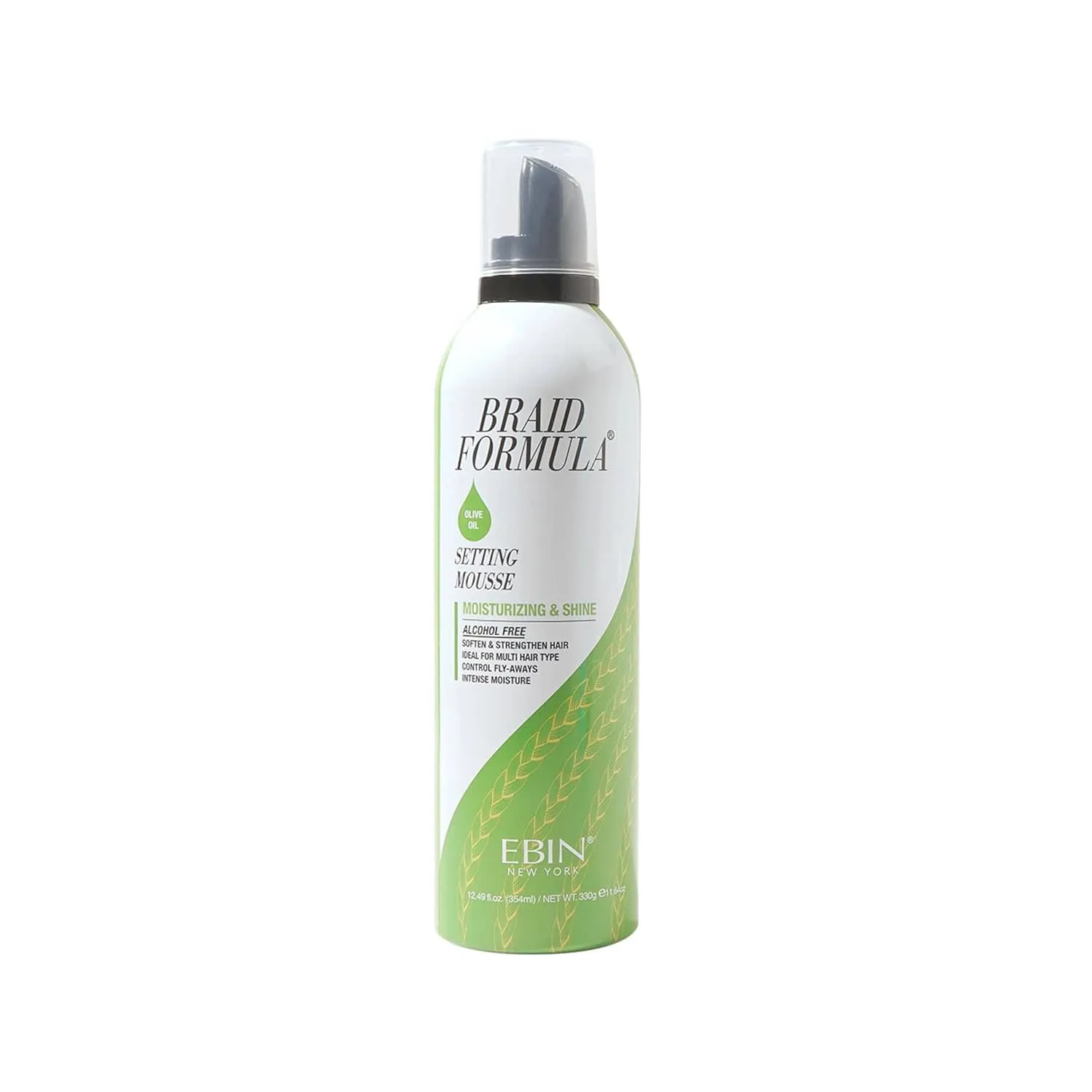 Ebin - Mousse fixatrice Braid Formula Olive 354 ml