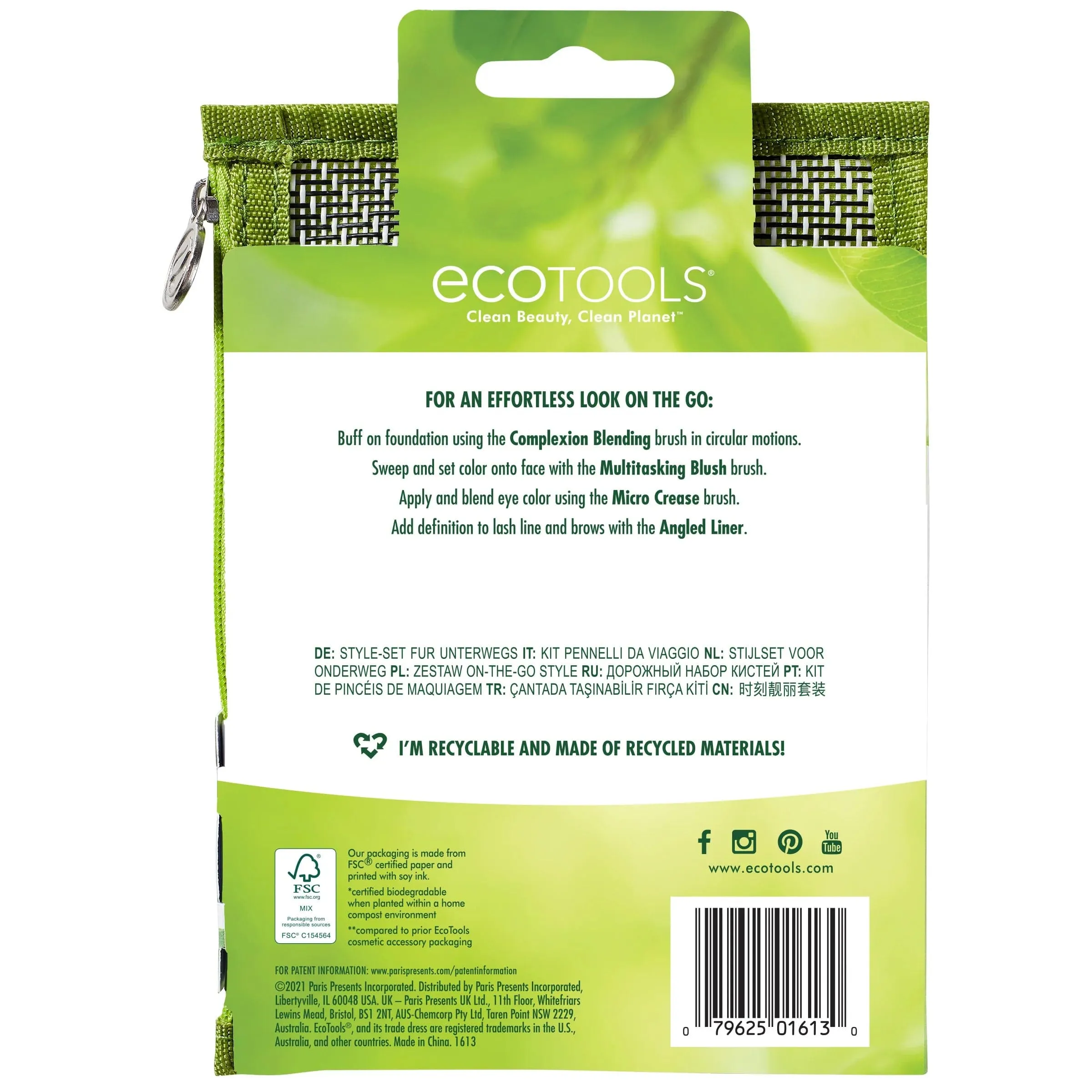 Ecotools On-The-Go Style Makeup Brush Kit