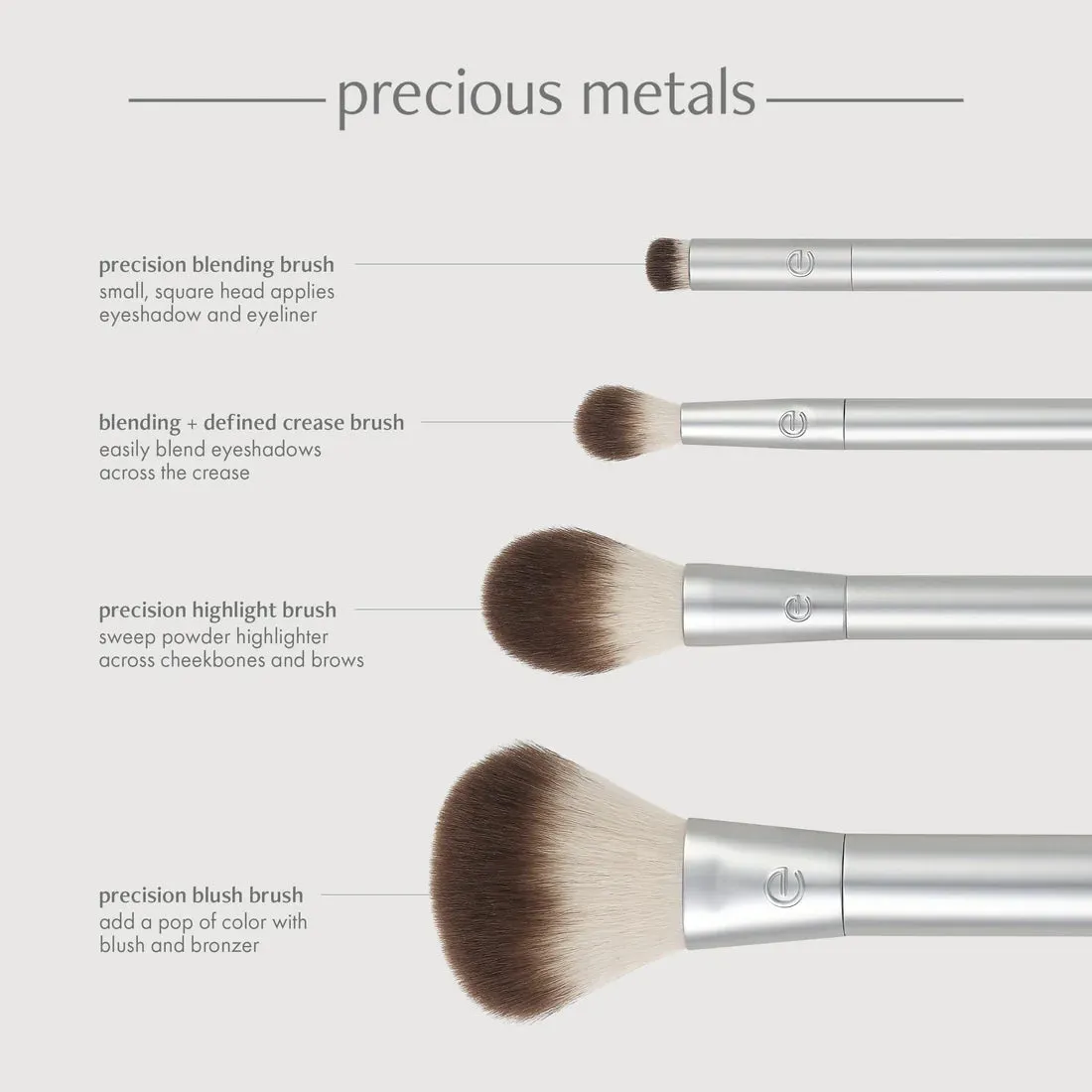 Ecotools precious metals cheek eye highlight set