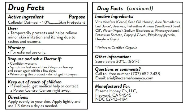 Eczema Honey Nut-Free Skin-Soothing Cream