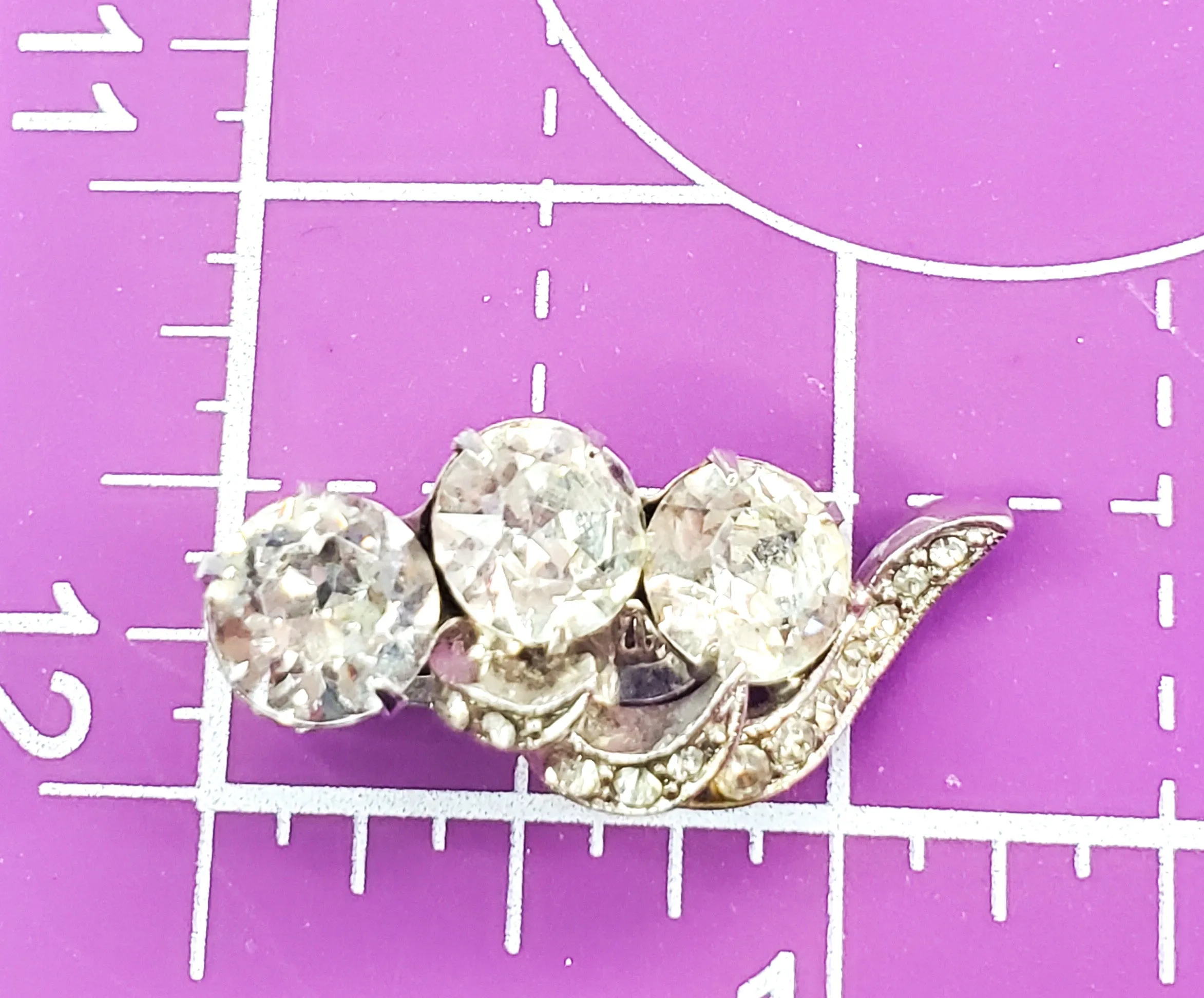 Eisengberg Art Deco Early signed vintage clip on rhinestone earrings 2021