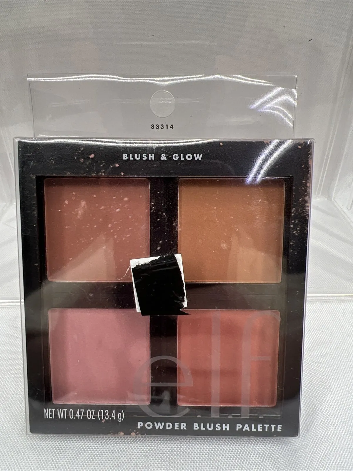 e.l.f. BLUSH & GLOW Powder Blush Palette Quad 4 Blush Shades Matte Shimmer