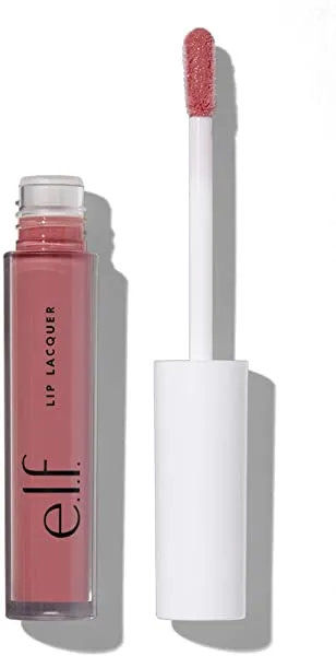 e.l.f, Lip Lacquer, Moisturizing, Shiny, Non-Sticky, Long Lasting, Provides Maximum Color, Glides On, Wild Rose, 0.08 Fl Oz