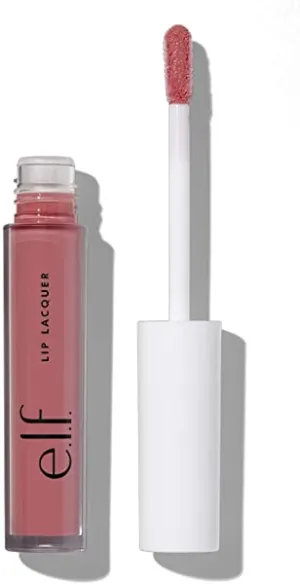 e.l.f, Lip Lacquer, Moisturizing, Shiny, Non-Sticky, Long Lasting, Provides Maximum Color, Glides On, Wild Rose, 0.08 Fl Oz