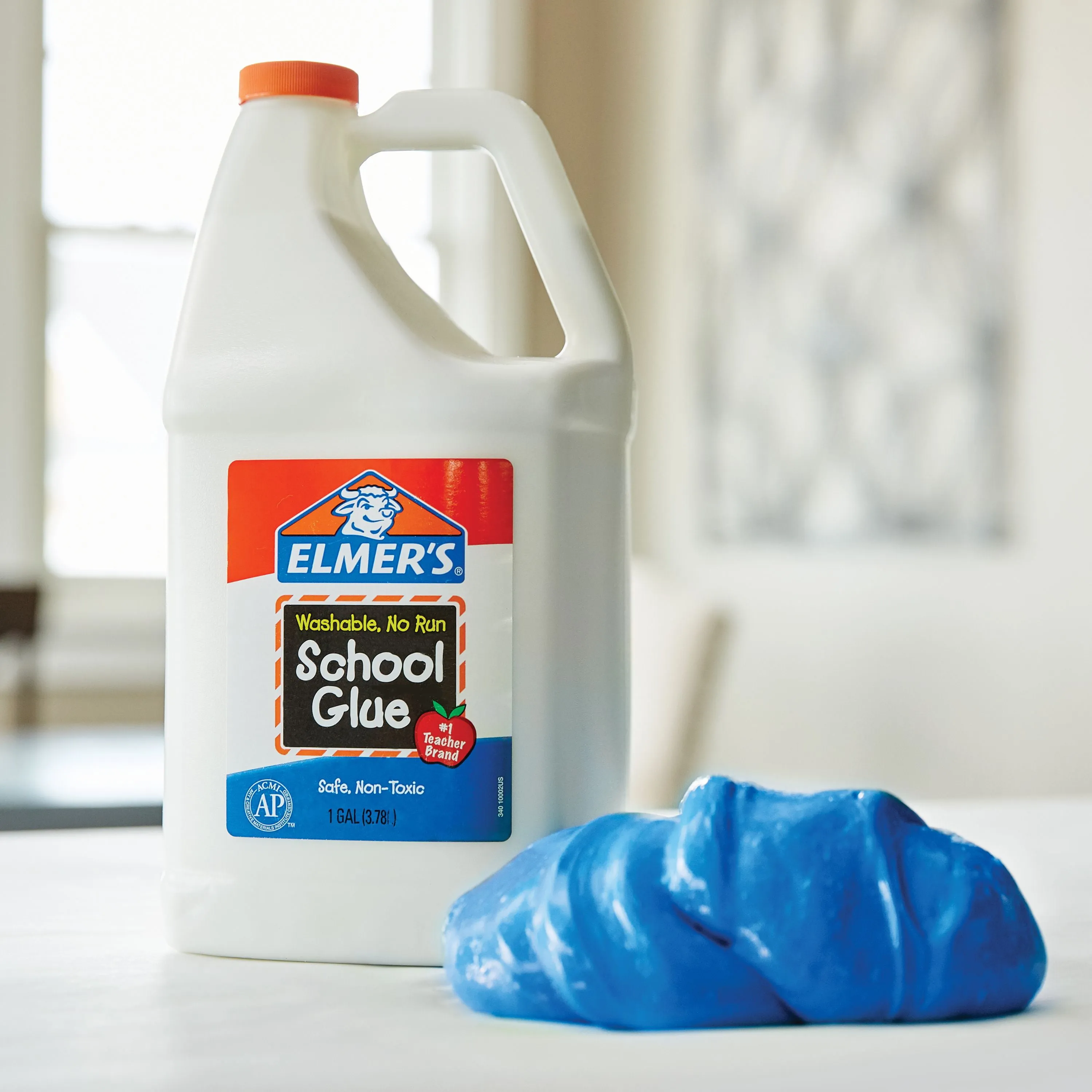Elmer's Liquid School Glue, Clear, Washable, 1 Gallon - Great for Making Slime