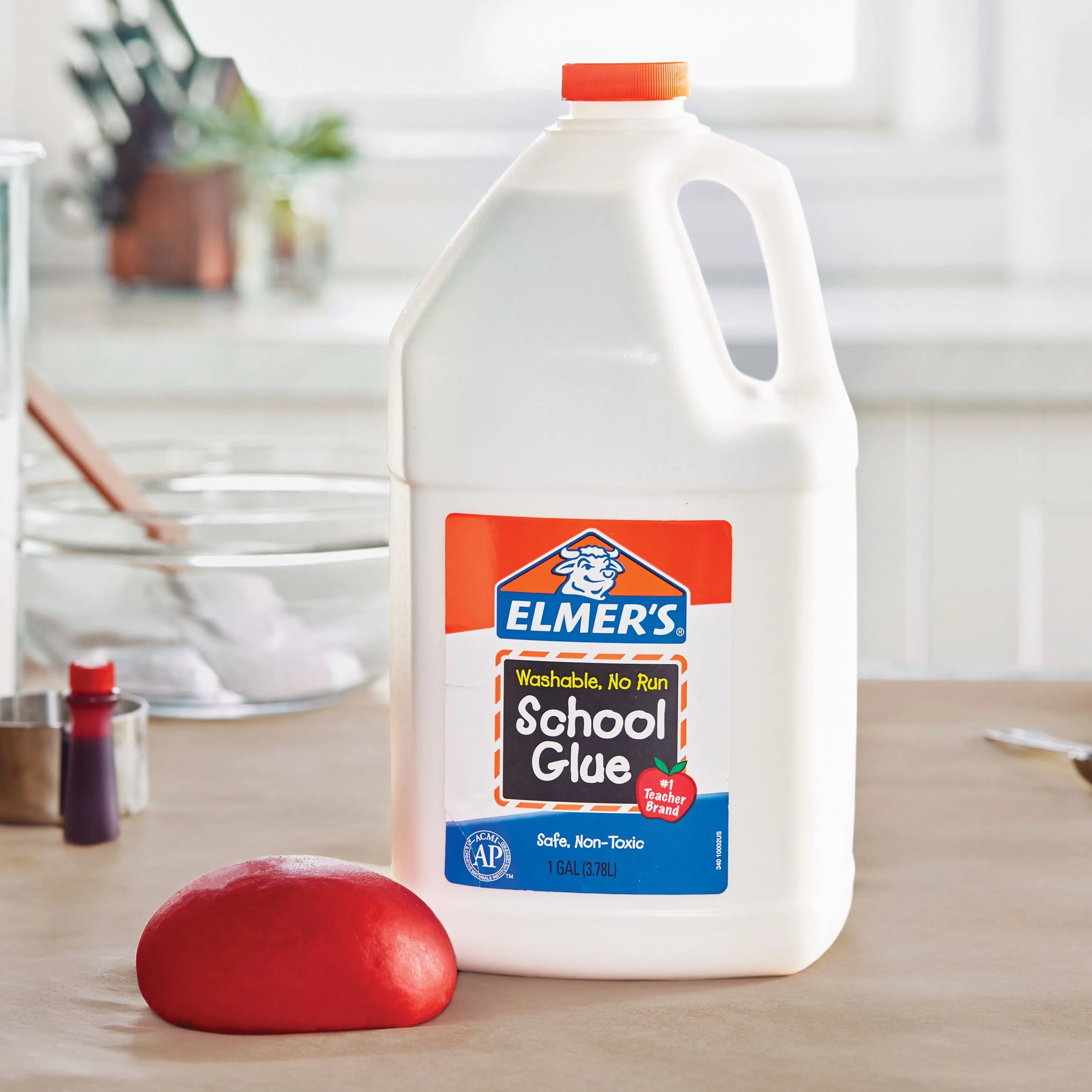 Elmer's Liquid School Glue, Clear, Washable, 1 Gallon - Great for Making Slime