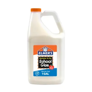 Elmer's Liquid School Glue, Clear, Washable, 1 Gallon - Great for Making Slime