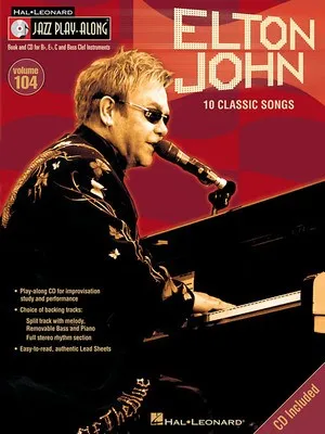ELTON JOHN JAZZ PLAYALONG V104 BK/CD