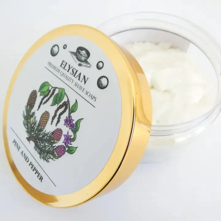 Elysian Soap Shop Pine & Pepper Shaving Soap