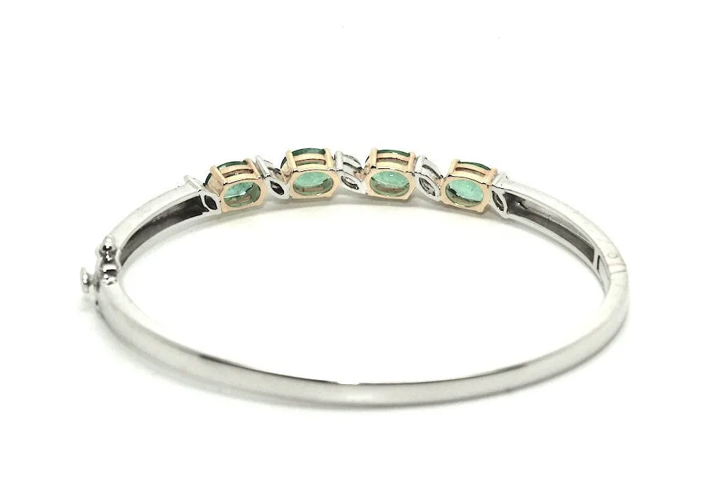 Emerald And Marque Diamond Bangle Ad No.1165