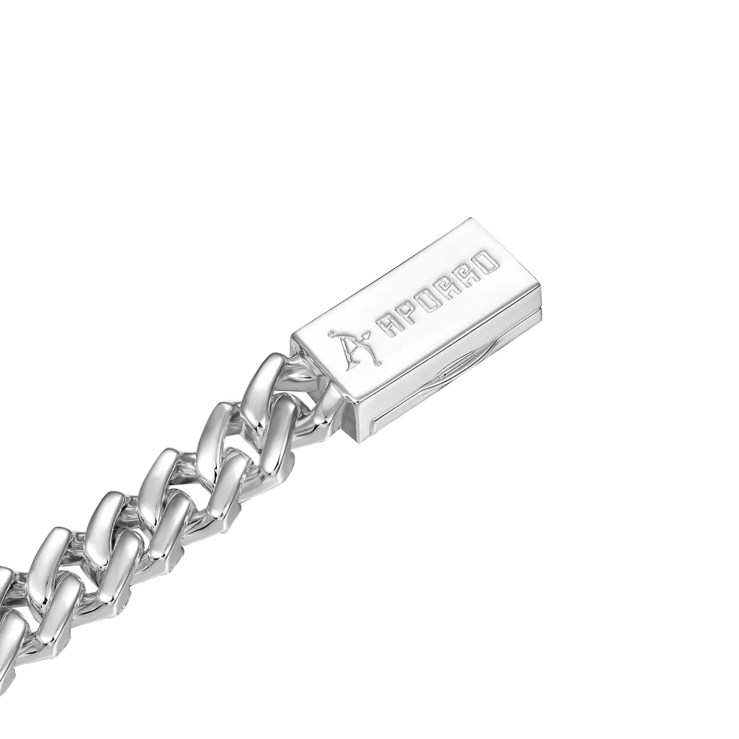 Emerald Cut Prong Cuban Link Chain