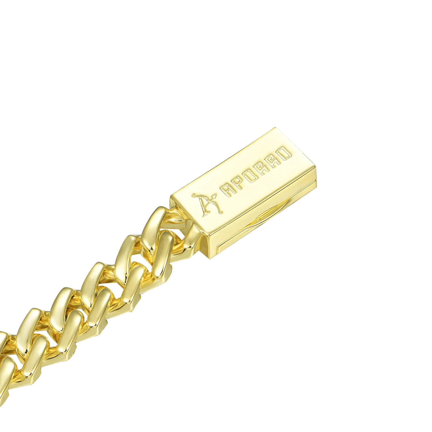 Emerald Cut Prong Cuban Link Chain