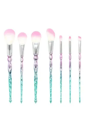Emerald Diamond Makeup Brush Set - 7 Pack