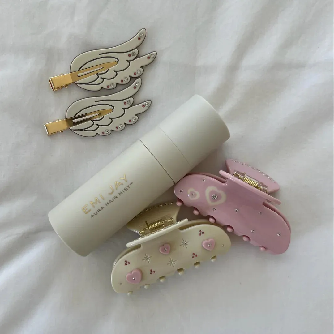 Emi Jay Popstar Clips in Dove Wings
