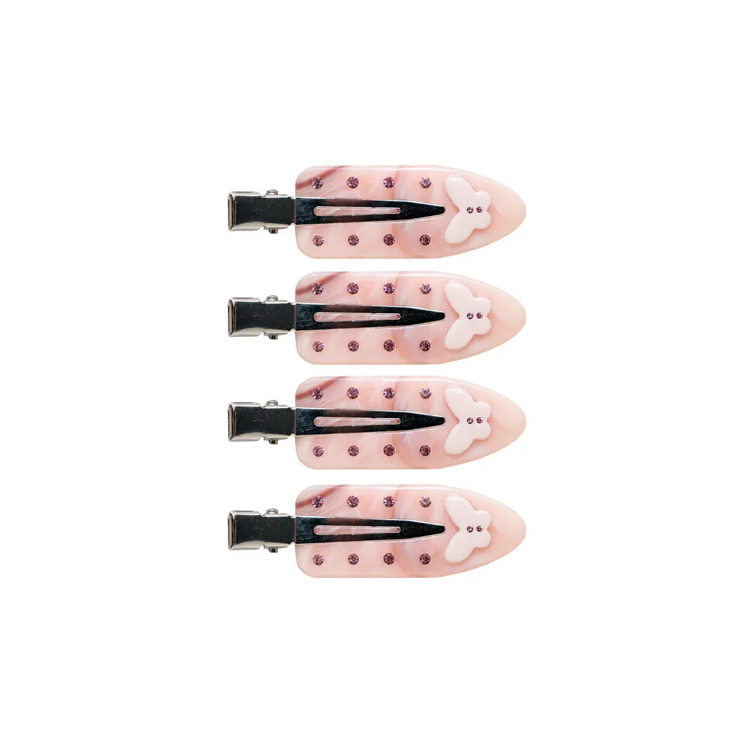 Emi Jay Popstar Clips in Pink Flutters