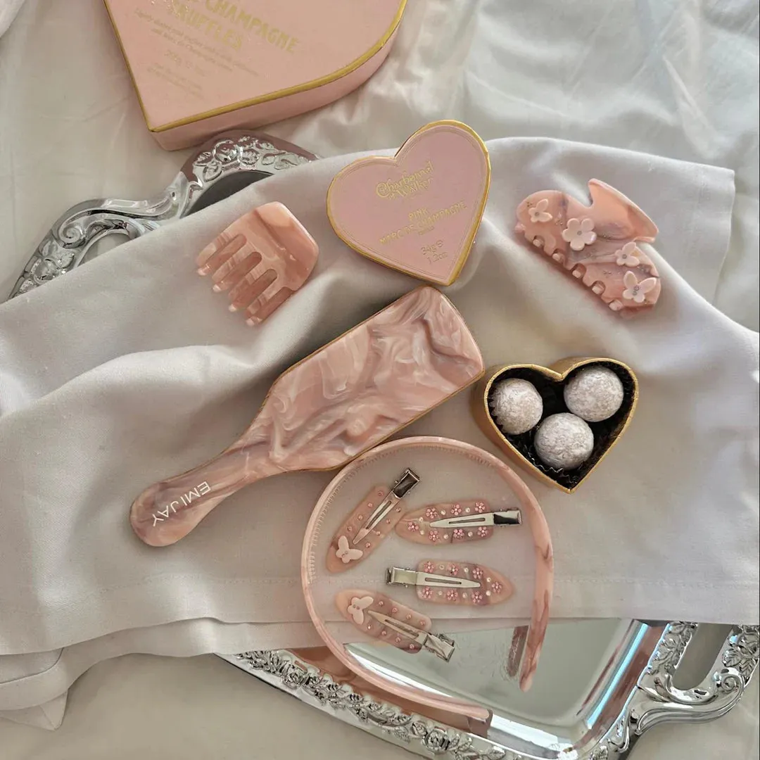 Emi Jay Popstar Clips in Pink Flutters