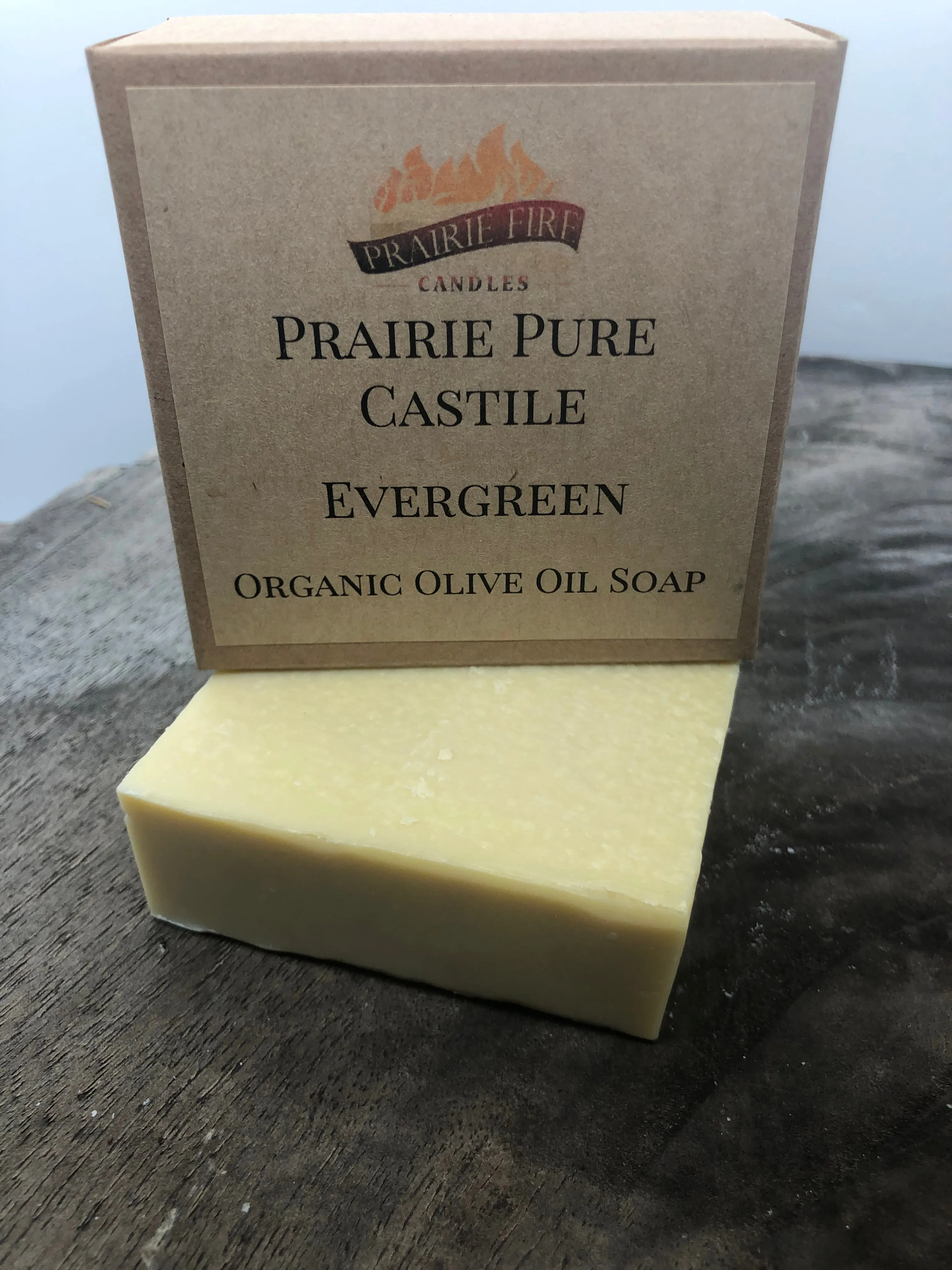 Evergreen Real Castile Organic Olive Oil Soap for Sensitive Skin - Dye Free - 100% Certified Organic Extra Virgin Olive Oil