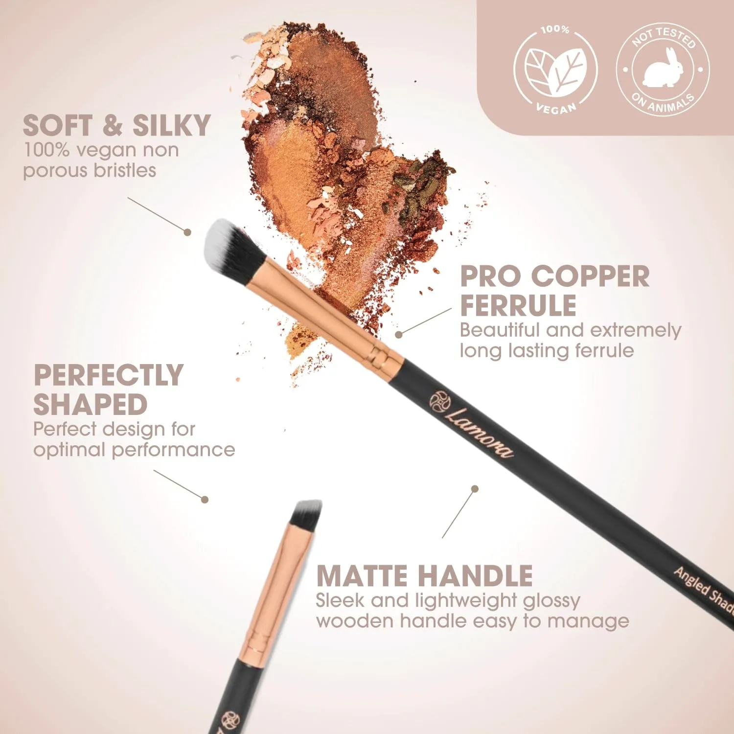 Eye Makeup Brushes Eyeshadow Brush Set - 7Pcs Soft Synthetic Eyeshadow Blending Brush Kit - for Blending Eyeshadow, Eyeliner, Crease, Eyebrow - Long Lasting, Apply Better, Flawless Look Makeup