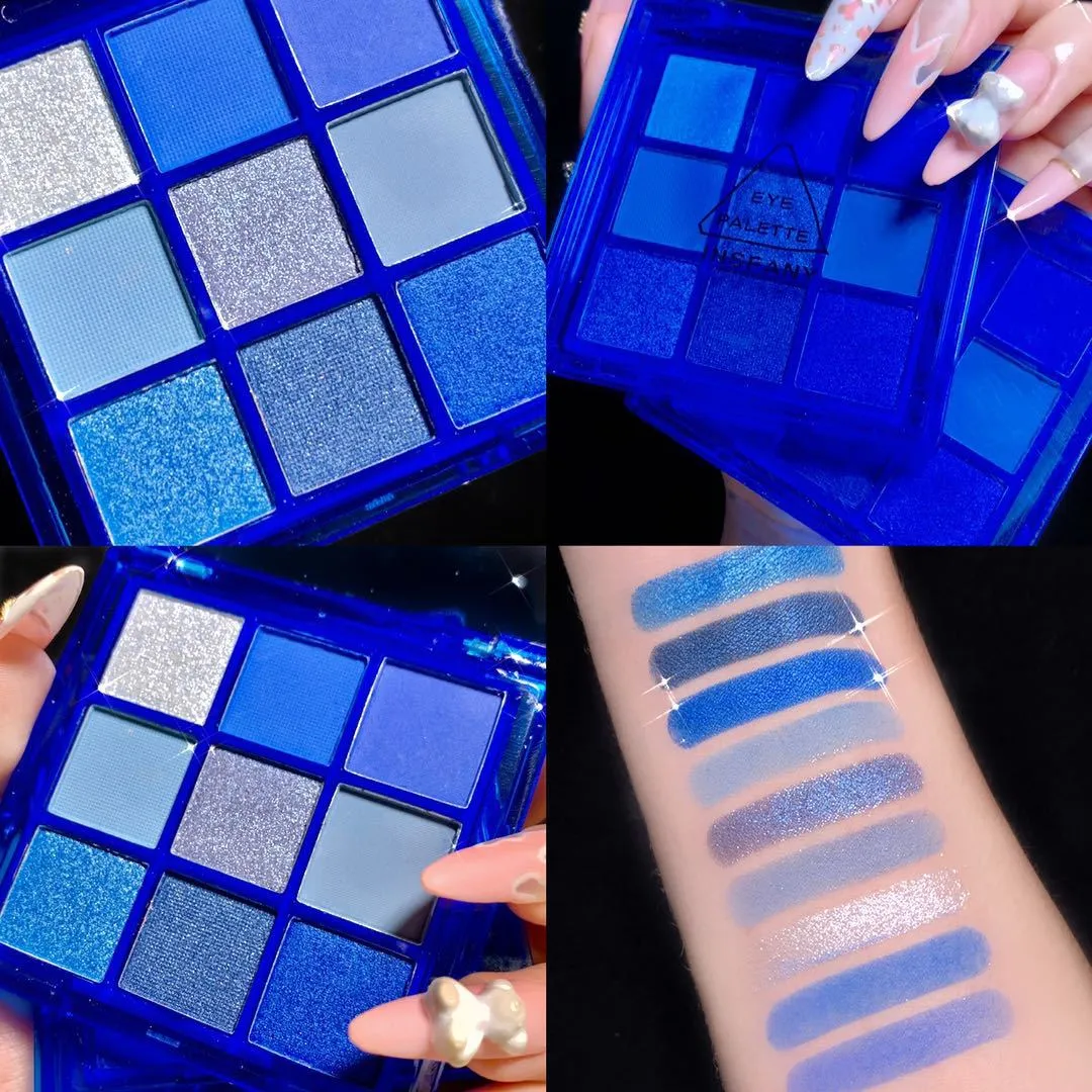 Eyeshadow electric blue