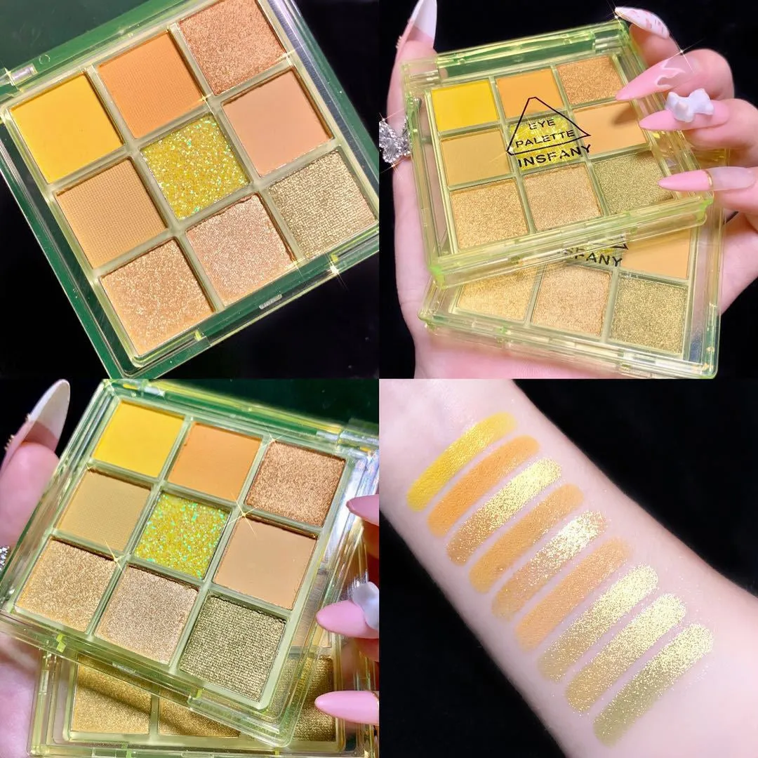 Eyeshadow electric yellow