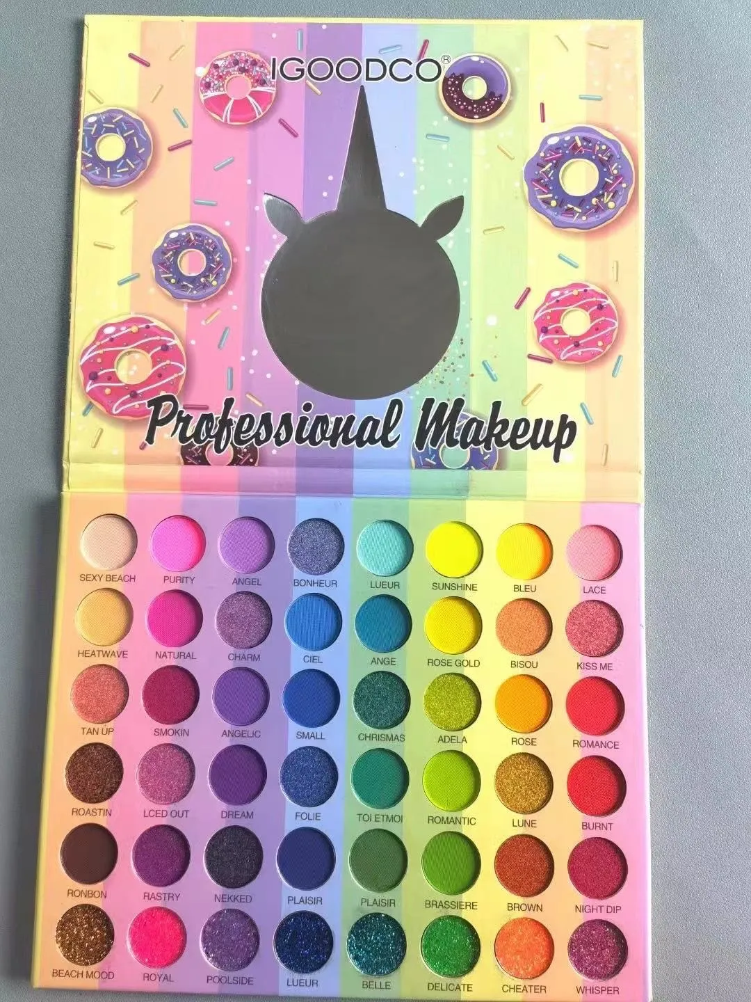 Eyeshadow Palette 48 Color Pressed Glitter Shimmer Matte -Neon Metallic Makeup