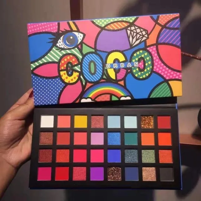 Eyeshadow Palette 48 Color Pressed Glitter Shimmer Matte -Neon Metallic Makeup