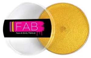 FAB Face Paint - Gold With Glitter Shimmer 16g
