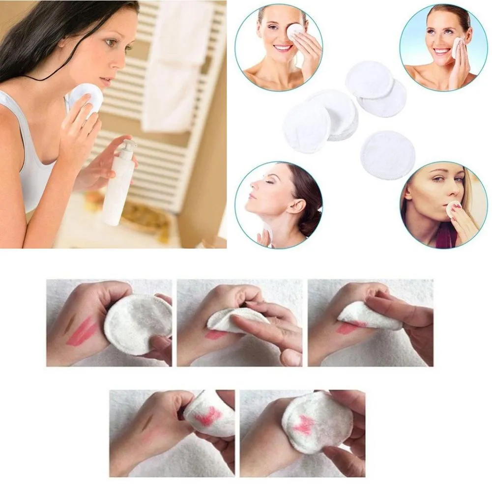 Facial Make Up Remover Bamboo Fiber Pads
